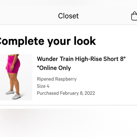 LULULEMON BIKER SHORTS Ripened Raspberry Pink - Picture 2 of 7